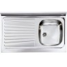 LAVELLO SERIE APPOGGIO 80X50 1 VASCA DX
