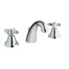 BATTERIA LAVABO 3 FORI BOCCA FUSA SC. 1 1/4 CROMO/ORO MARGHERITA