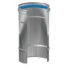 TUBO ACCIAIO VERNICIATO MONOPARETE H.2000 D.80 UNI EN1856/2