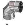 CURVA ACCIAIO MONOPARETE  A 90°MF D.200MM AISI 304