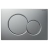 PLACCA CROMO OPACO  DOPPIO PULSANTE SIGMA 1 NEW GEBERIT