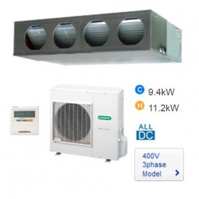 CONDIZIONATORE  MONOSPLIT CANALIZZATO FUJITSU INVERTER 36000 BTU POMPA DI CALORE ARYG36LMLE