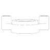 SEDE ESTRAIBILE CON ORING OR161 E GUARNIZIONE SEDE X CASS.INC.RAME PUCCI PUCC9095