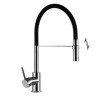 MISCELATORE LAVELLO SIDNEY CON LEVA LATERALE CON TUBO FLESSIBILE DUEMMEGGI SY 160