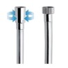 FLESSIBILE SATILUX OTTONE CROMATO  FF  DA 1/2 CM 50