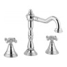 BATTERIA LAVABO  3 FORI S.A.11/4 CANNA ALTA TORNITA SNODATA PAFFONI BELINDA  A DISCO CERAM.FBLV055CR CROMO