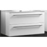 BASE PORTALAVABO DUE CASSETTI MARANELLO BIANCO LUCIDO