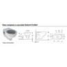 VASO COLIBRI' SOSPESO  BIANCO POZZI GEBERIT