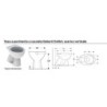 VASO SCARICO PAVIMENTO COLIBRI' NEW BIANCO  GEBERIT 500.856