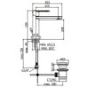 MISCELATORE LAVABO  CANDY PAFFONI  SCARICO AUTOMAITO DA 1"1/4 CA075HCR