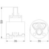 CARTUCCE CERAMICHE N.194 MOD. "KEROX K35B-ECO"