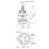 CARTUCCE CERAMICHE N.205 DEVIATRICI G35D-QUADRO 7