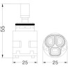 CARTUCCE CERAMICHE N.207 mm. 25 P/RUBIN. PAFFONI