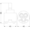 CARTUCCE CERAMICHE N.211 RIF.TO "FANTINI 0270"