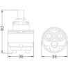 CARTUCCE CERAMICHE N.218 "HYDROPLAST GA35-11000"