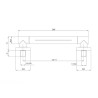 BOCCA EROGAZIONE DA MURO A CASCATA WALL MM250 100271