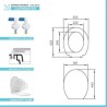 COPRIWATER RAK ORIGIN TERMOINDURENTE BIANCO CHIUSURA RALLENTATA