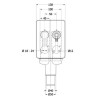 SIFONE INCASSO LAVATRICE BIBOX BONOMINI DOPPIO 3455IX45B9