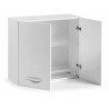 PENSILE SCOLAPIATTI  DA CUCINA  2 ANTA BIANCO L. CM 80 X H. 55 X P. 34