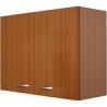 PENSILE SCOLAPIATTI  DA CUCINA  2 ANTA  TEAK  L. CM 80 X H. 55 X P. 34