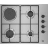 Piano Cottura Beko  60 Cm Inox comandi Laterali 3 Bruciatori + 1 Piastra Elettrica, 5,9 kW + 1 kW HIGM64123SX