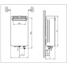 SCALDABAGNO A GAS BOSCH THERM 5600 O 17 V23 OUTDOOR 17 LT METANO C.S.