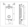 SCALDABAGNO A GAS BOSCH THERM 5600 S 17 DV23 INDOOR 17 LT METANO C.S.