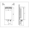 SCALDABAGNO A GAS BOSCH THERM 5600 O 15 V23 OUTDOOR 15 LT METANO C.S.