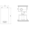 SCALDABAGNO A GAS  FERROLI  SKY ECO 17 F  METANO C.S. LOW NOX 0DF97IAA