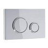 PLACCA VELA  DOPPIO TASTO  PER CASSETTA  INCASSO UP 199 SCHWAB CROMO LUCIDO