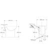 VASO TRITURATRICE TECHNO FLUX 45 PREDISPOSTO PER DUE SCARICHI