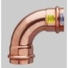 CURVA  RAME A PRESSARE FF 28 A 90° GAS/ACQUA