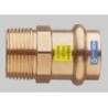 RACCORDO DRITTO RAME A PRESSARE M ''3/4 X 18 F GAS