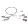 KIT 4 FILI IN ACCIAIO PER PANNELLO A LED