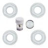 KIT TAPPI E MENSOLE  PER RADIATORE ALL.1X 1/2 COLORATI