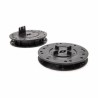 COPPIA DI SUPPORTI A PAVIMENTO CON ALTEZZA REGOLABILE DA 125 A 175 MM APPLICABILE DA 2 A 6 COLONNE BIANCO