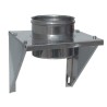 SUPPORTO MURALE PER CANNA FUMARIA MONO PARETE INOX  AISI 304 D.350