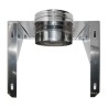 SUPPORTO MURALE PER CANNA FUMARIA MONO PARETE INOX  AISI 304 D.300