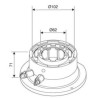 ATTACCO DRITTO VERTICALE COASSIALE 60/100 BOSCH