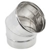 CURVA ACCIAIO MONOPARETE  A 45°MF D.150MM AISI 304