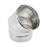 CURVA ACCIAIO MONOPARETE  A 45°MF D.250 MM AISI 304