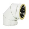 CURVA ACCIAIO DOPPIAPARETE  A 90°MF D.250 AISI 316
