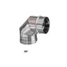 CURVA ACCIAIO MONOPARETE  A 90°MF D.150MM AISI 316