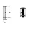 MODULO PRELIEVO FUMI INOX MONOPARETE H.950 D.130 AISI 316