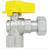 VALVOLA A SQUADRO CON DADO GIREVOLE 1/2 F X 1/2 M