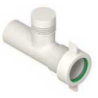 CANOTTO CON AREATORE D.40 CM25 ABS BIANCO