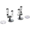 CERNIERE UNIVERSALI IN OTTONE CROMATO (BUSTA 2 PZ) COPPIA
