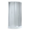 BOX SEMICIRCOLARE FLEX 77,5/80  E  BIANCO PANNELLI ACRILICO