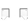 LATO FISSO PER PORTA DOCCIA  AUGE COMPANY SERIE ECO CM.67/69,5 CROMO CRISTALLO TRASPARENTE TEMPERATO  MM6