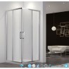 BOX DOCCIA ANGOLARE AUGE COMPANY SERIE ECO CM 77-79/97-99  H 190 CROMO CRISTALLO TRASPARENTE TEMPERATO  MM6